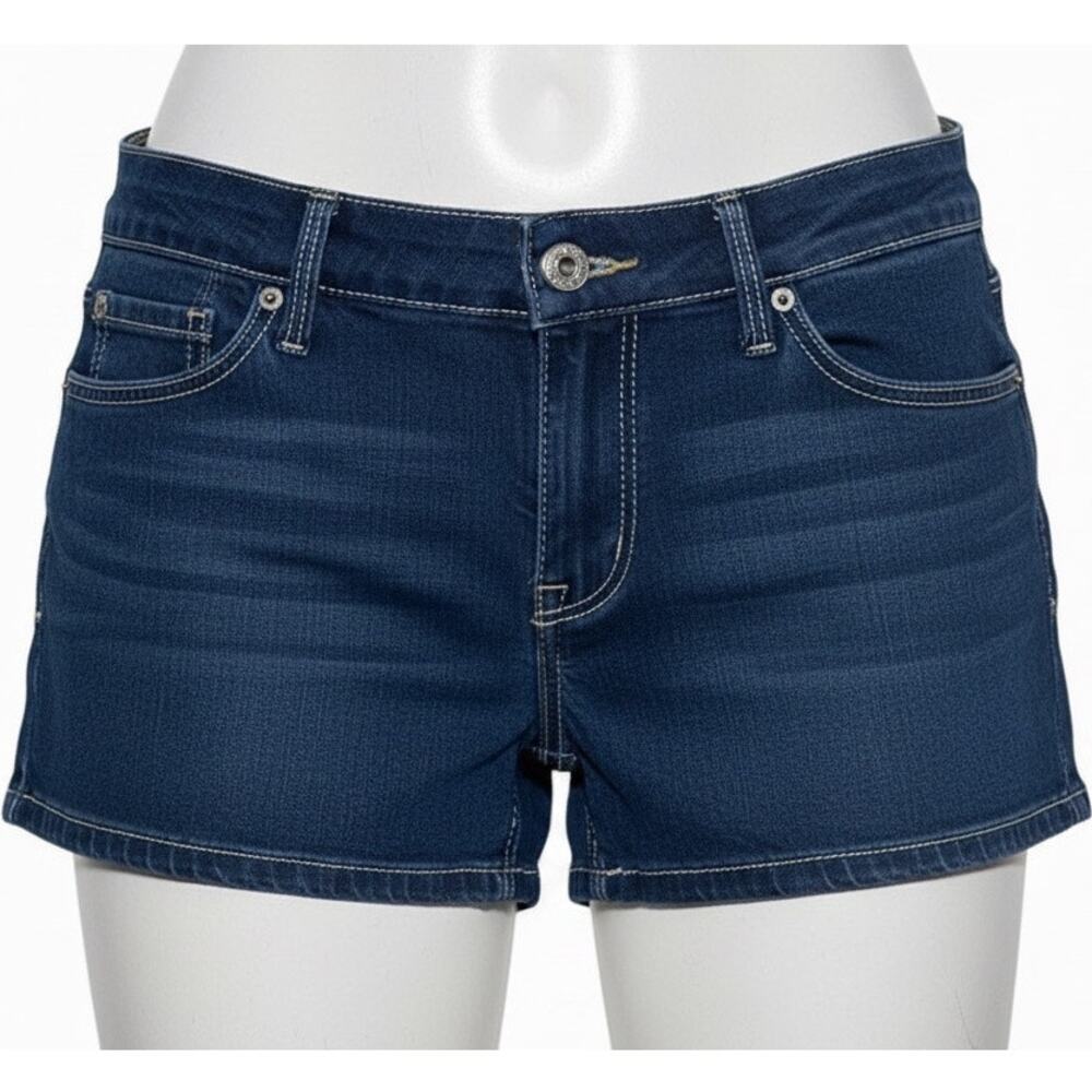 Levi's Women's Denim Shorty Shorts Size 11 Dark Wash Stretch Booty